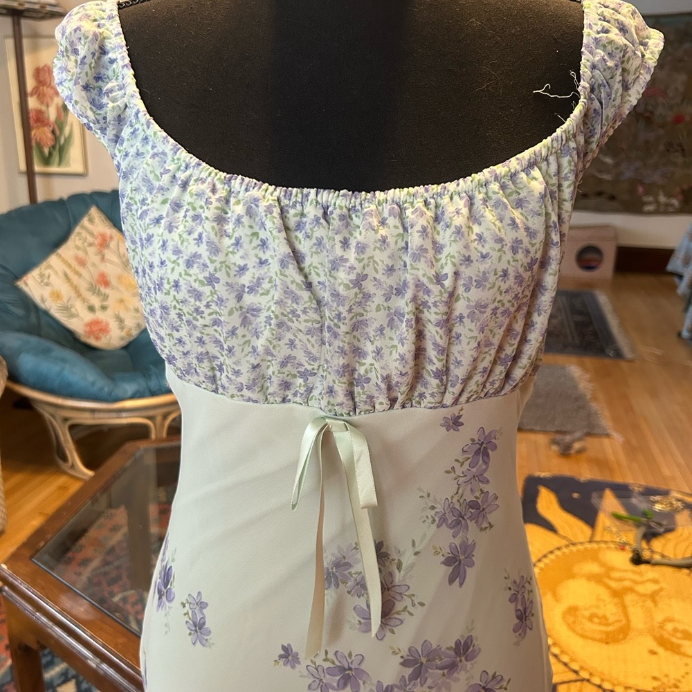 Vintage Floral Midi Dress